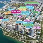 Queen 1Bd+Balcony 5 Min From Ocean Dr Free Parking