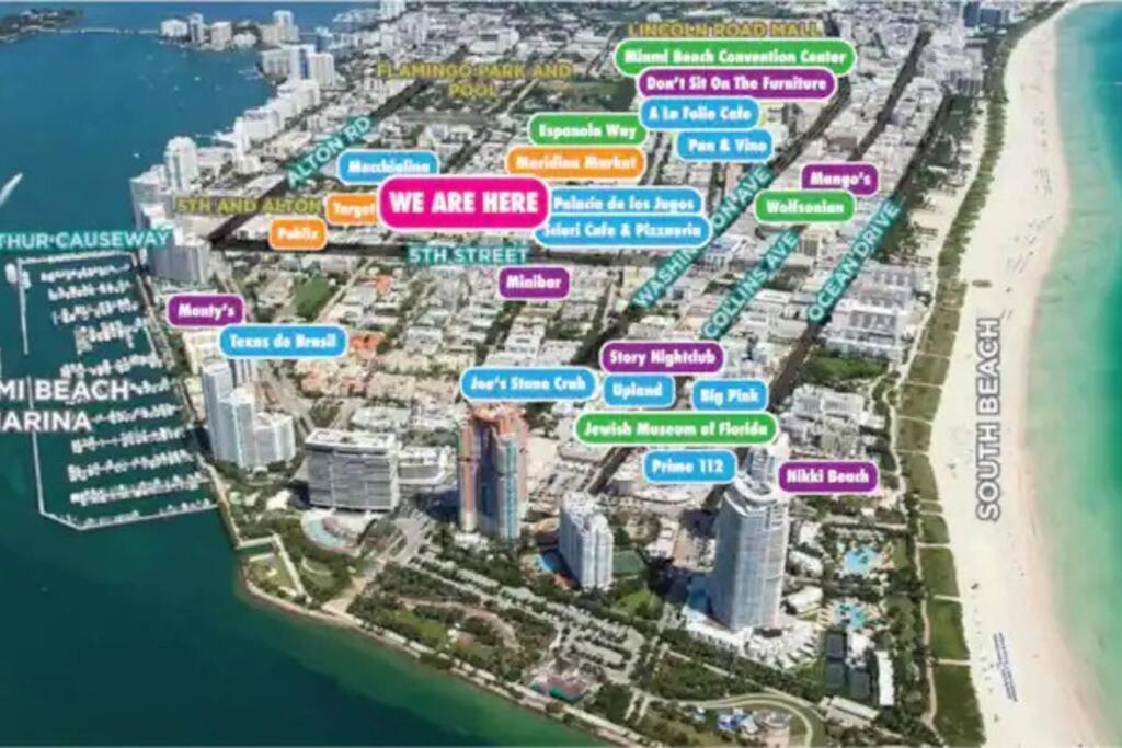 Queen 1bd+balcony 5 Min From Ocean Dr Free Parking Apartamento *