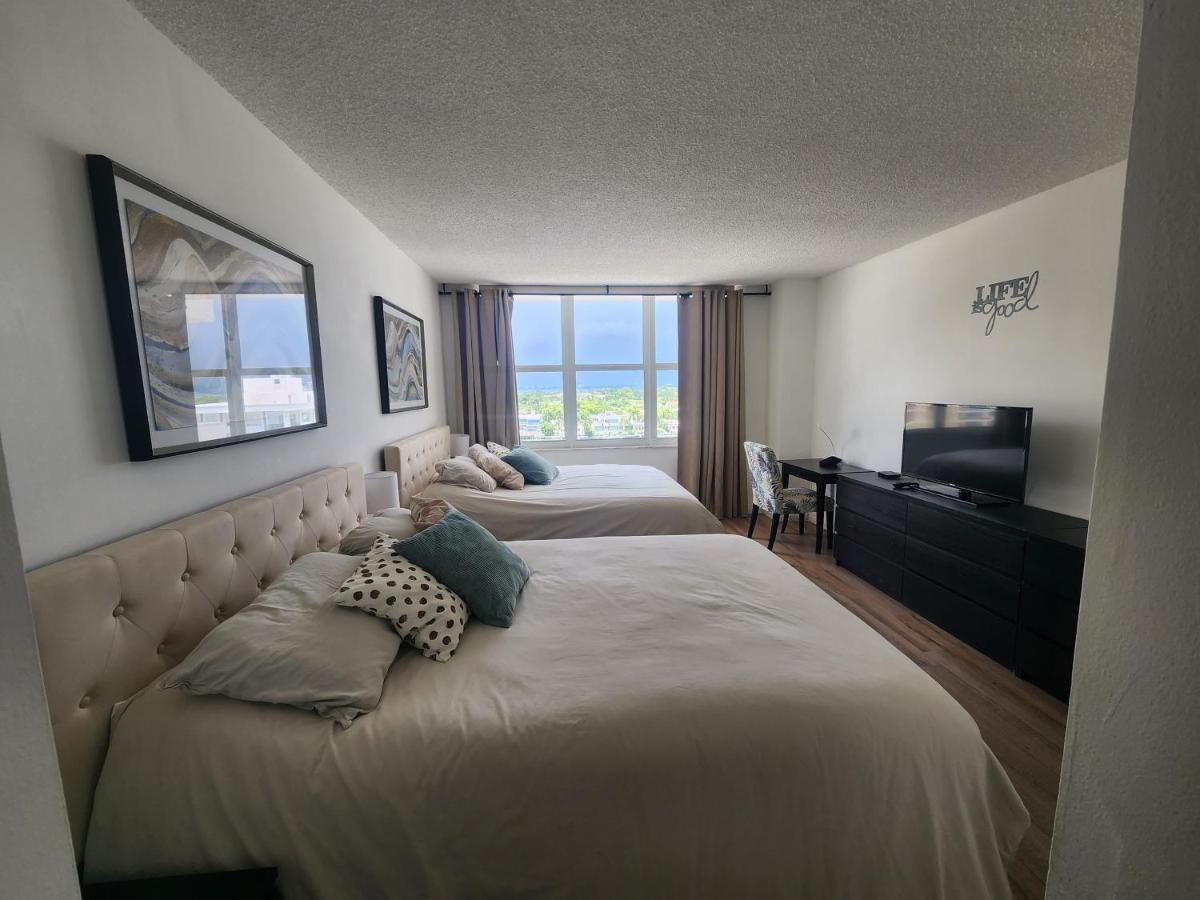 Entire Front W/ Pool Amazing View 4pax Apartamento Miami Beach