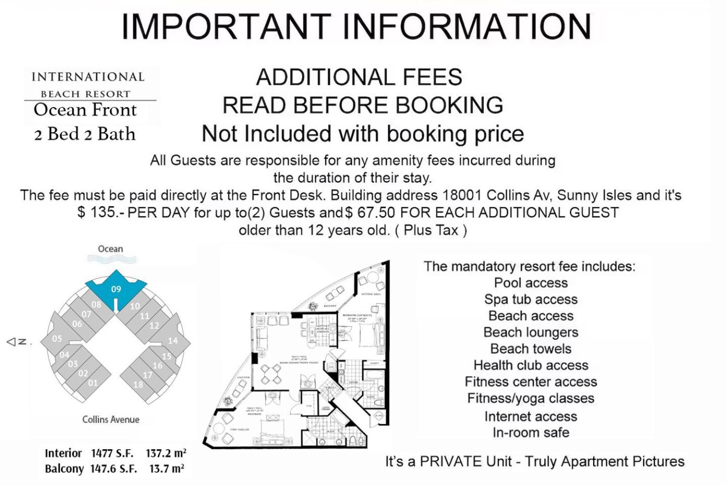 Trump Intl 2 Bedroom 1600 Sqf Ocean Front Apartment